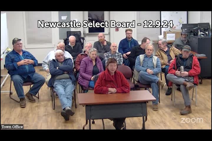 Thumbnail image for Newcastle Select Board - December 9, 2024