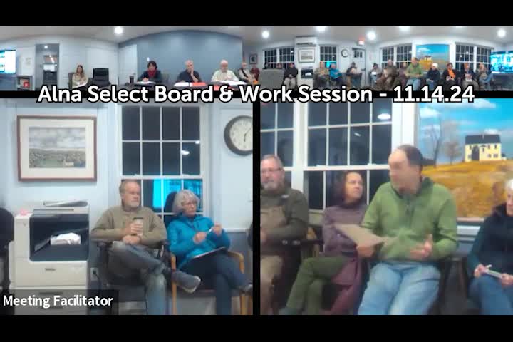 Thumbnail image for Alna Select Board & Work Session - November 14, 2024