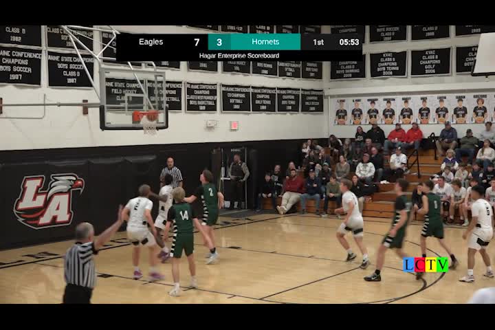 Thumbnail image for January 28, 2025 - Lincoln Academy vs. Leavitt - Varsity Boys Basketball