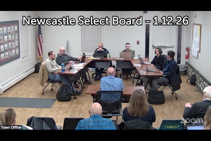 Newcastle Select Board - January 12, 2026