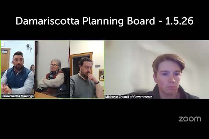 Damariscotta Planning Board - January 5, 2026