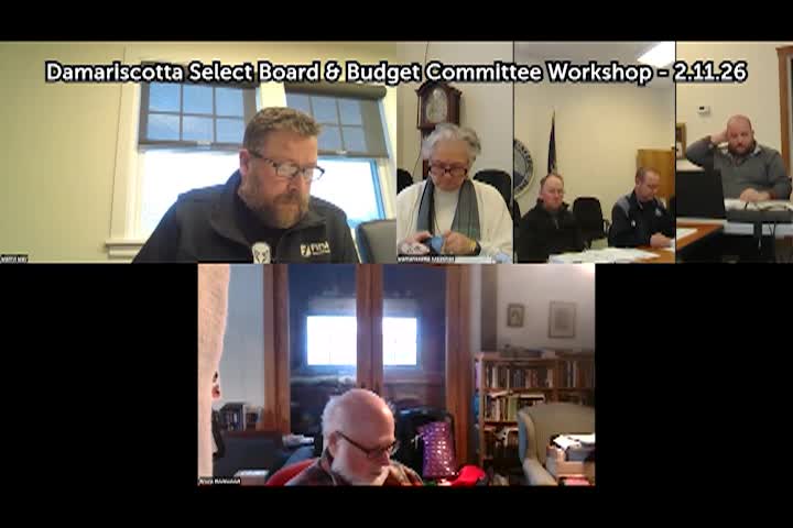 Thumbnail image for Damariscotta Select Board & Budget Committee Workshop - February 11, 2026
