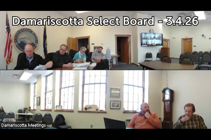 Thumbnail image for Damariscotta Select Board - March 4, 2026