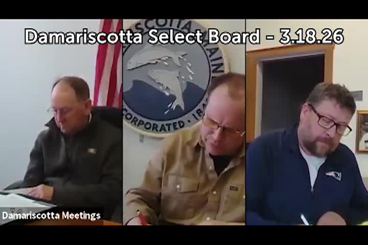 Thumbnail image for Damariscotta Select Board - March 18, 2026