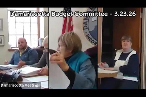 Thumbnail image for Damariscotta Budget Committee - March 23, 2026