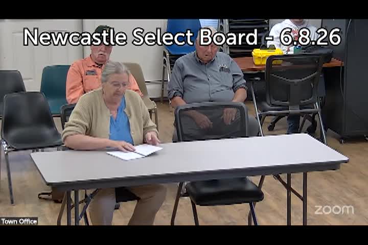 Thumbnail image for Newcastle Select Board - June 8, 2026