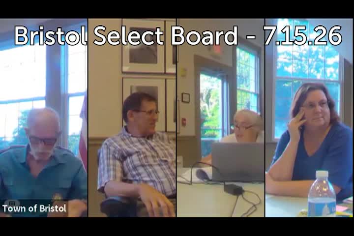 Thumbnail image for Bristol Select Board - July 15, 2026