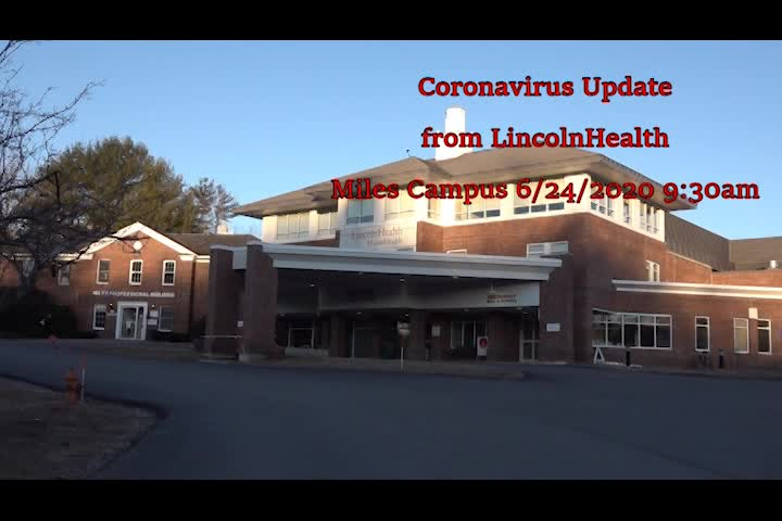 Thumbnail image for Corona Virus Update - Miles Health - Wednesday June 24, 2020