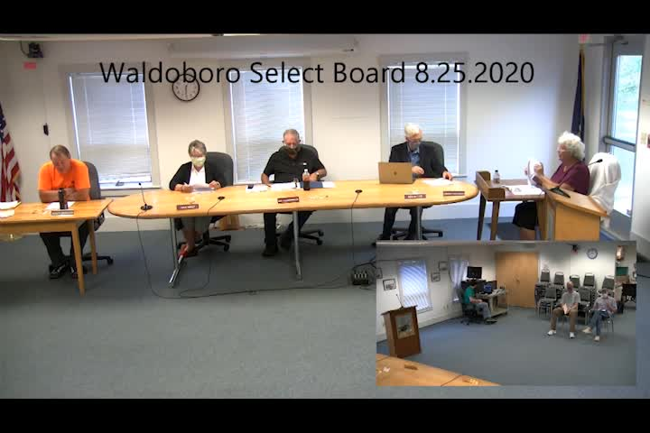 Thumbnail image for Waldoboro BOS - August 25, 2020