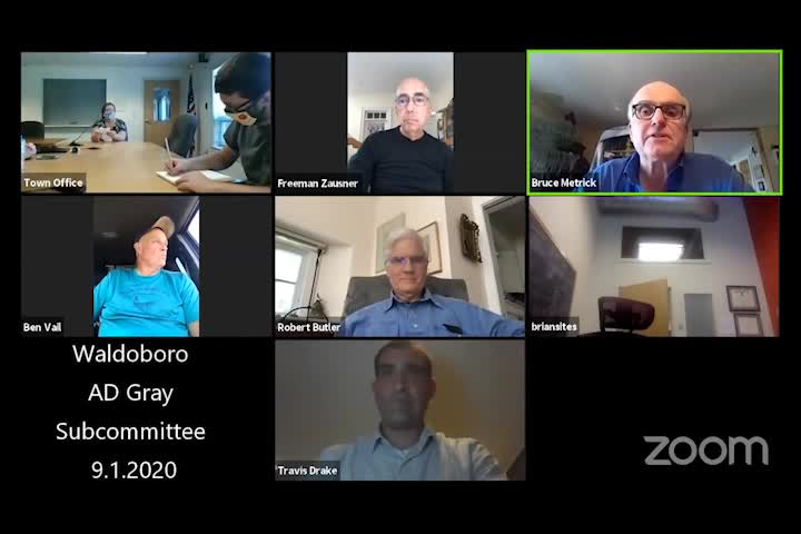 Thumbnail image for Waldoboro AD Gray Subcommittee - September 1, 2020