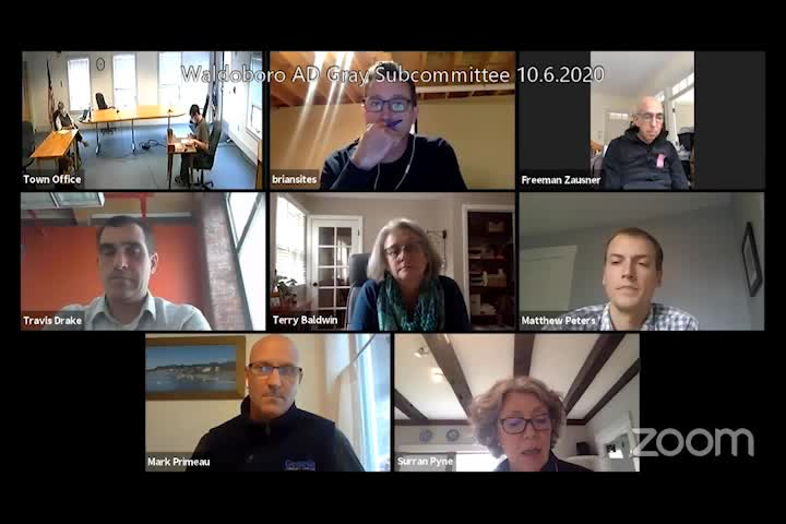 Thumbnail image for Waldoboro AD Gray Subcommittee - October 6, 2020