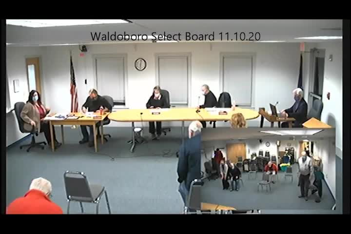 Thumbnail image for Waldoboro Board of Selectmen - November 10, 2020
