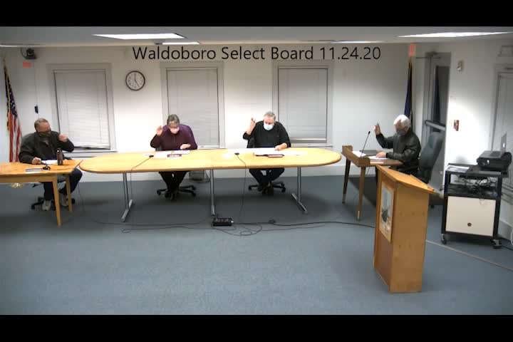 Thumbnail image for Waldoboro Board of Selectmen - November 24, 2020
