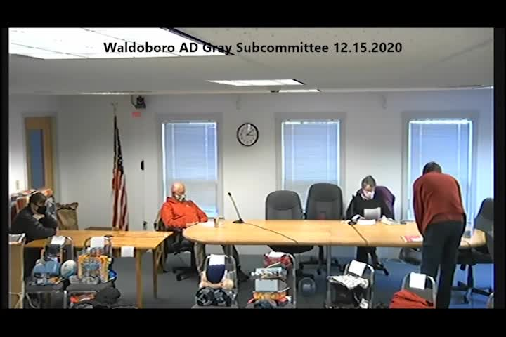 Thumbnail image for Waldoboro AD Gray Subcommittee - December 15, 2020