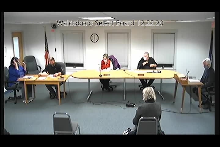 Thumbnail image for Waldoboro Board of Selectmen - December 22, 2020