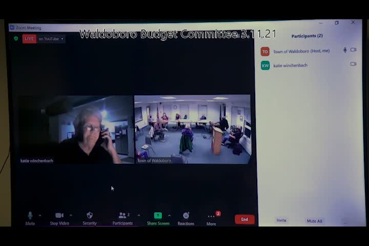 Thumbnail image for Waldoboro Budget Committee - March 11, 2021