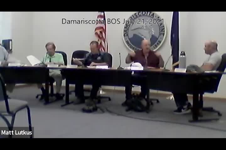 Thumbnail image for Damariscotta Board of Selectmen - July 21, 2021