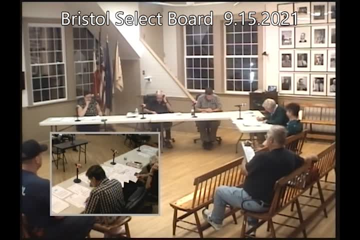Thumbnail image for Bristol Select Board - September 15, 2021