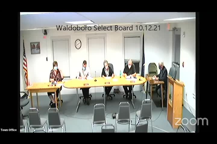 Thumbnail image for Waldoboro Select Board - October 12, 2021
