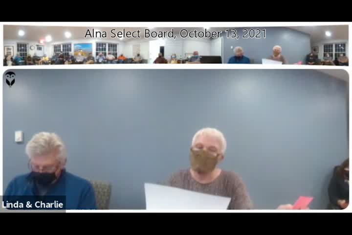 Thumbnail image for Alna Select Board - October 13, 2021
