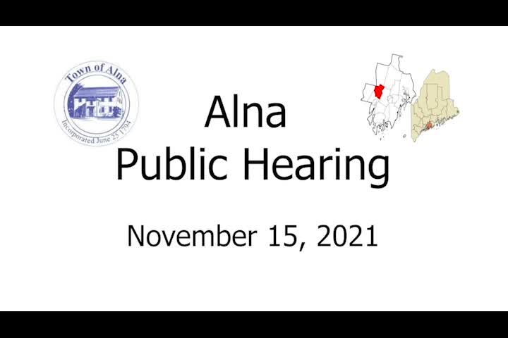Thumbnail image for Alna Public Hearing - November 15, 2021