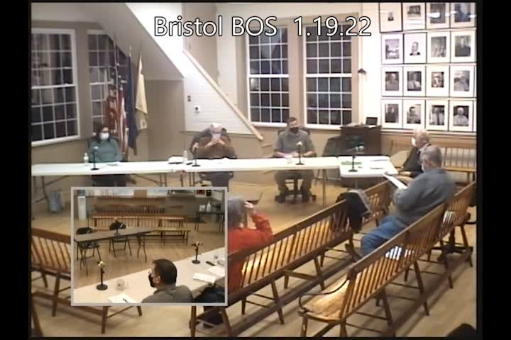 Thumbnail image for Bristol Select Board - January 19, 2022