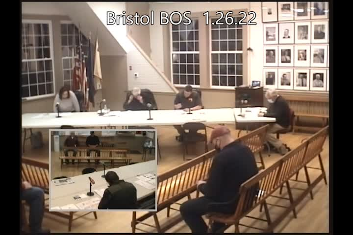 Thumbnail image for Bristol Select Board - January 26, 2022
