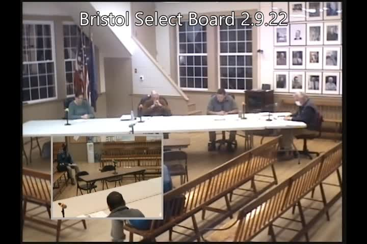 Thumbnail image for Bristol Select Board - February 9, 2022