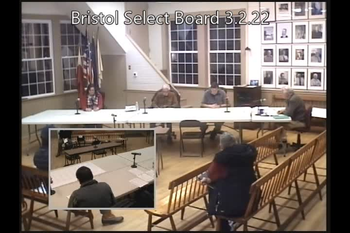 Thumbnail image for Bristol Select Board - March 2, 2022