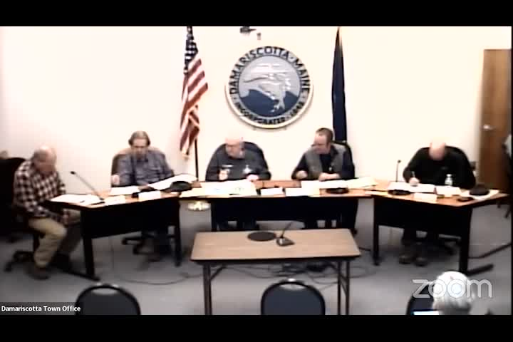 Thumbnail image for Damariscotta Select Board - March 2, 2022