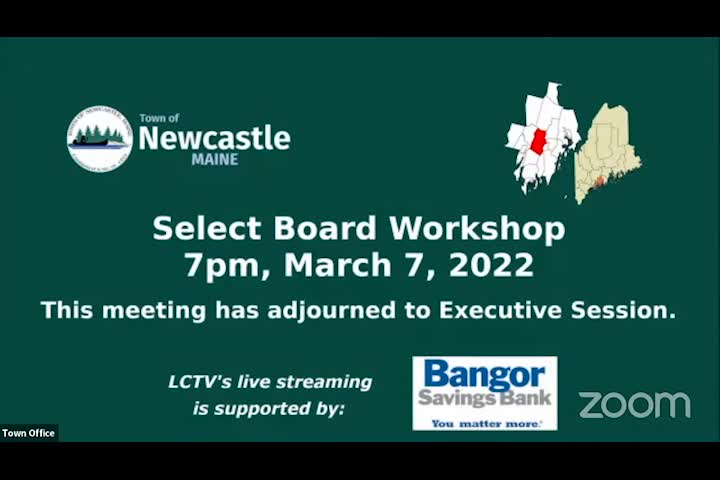 Thumbnail image for Newcastle Select Board - March 7, 2022