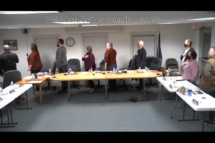 Thumbnail image for Waldoboro Budget Committee - March 10, 2022