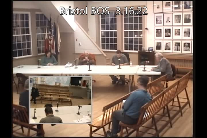 Thumbnail image for Bristol Select Board - March 16, 2022
