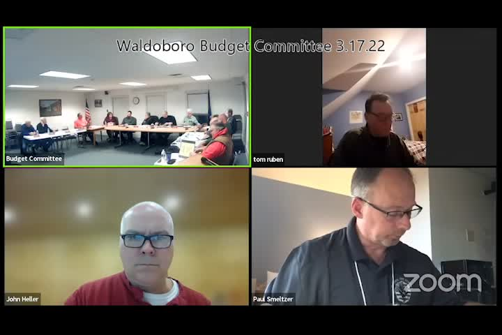 Thumbnail image for Waldoboro Budget Committee Funding Requests - March 17, 2022
