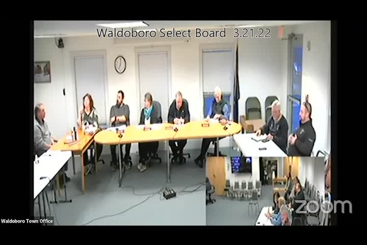 Thumbnail image for Waldoboro Select Board - March 21, 2022