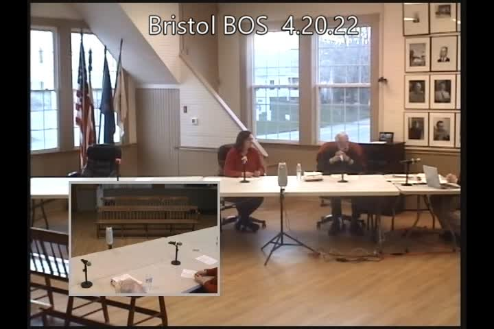 Thumbnail image for Bristol Select Board - April 20, 2022