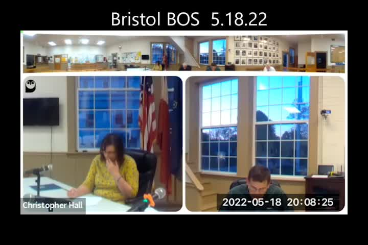 Thumbnail image for Bristol Select Board - May 18, 2022