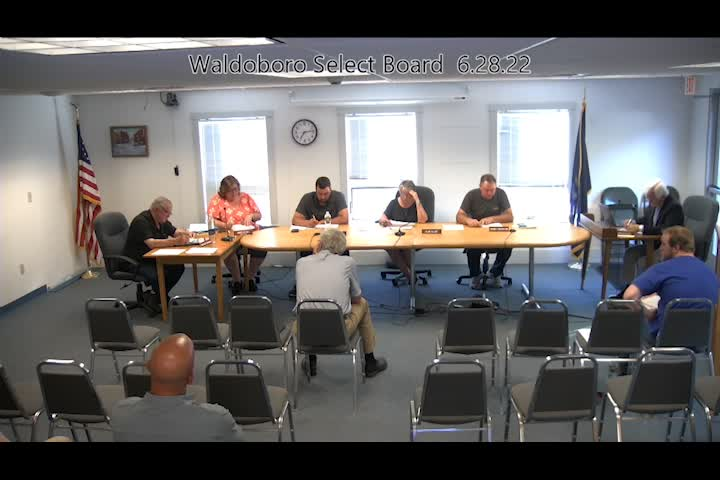 Thumbnail image for Waldoboro Select Board - June 28, 2022