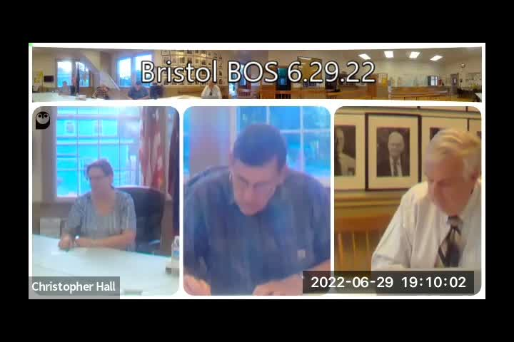 Thumbnail image for Bristol Select Board - June 29, 2022