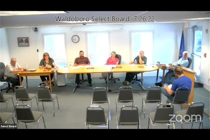 Thumbnail image for Waldoboro Select Board - July 26, 2022