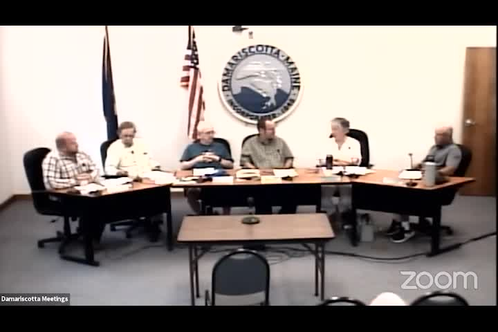 Thumbnail image for Damariscotta Select Board -  August 3, 2022