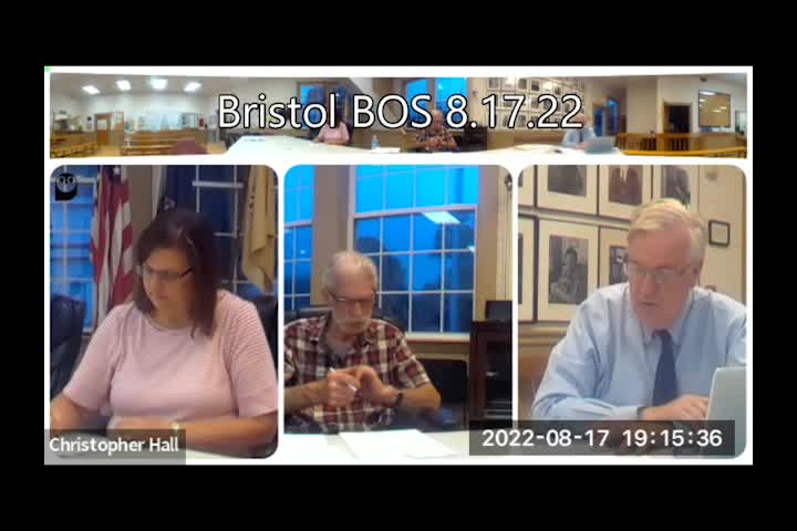 Thumbnail image for Bristol Select Board - August 17, 2022