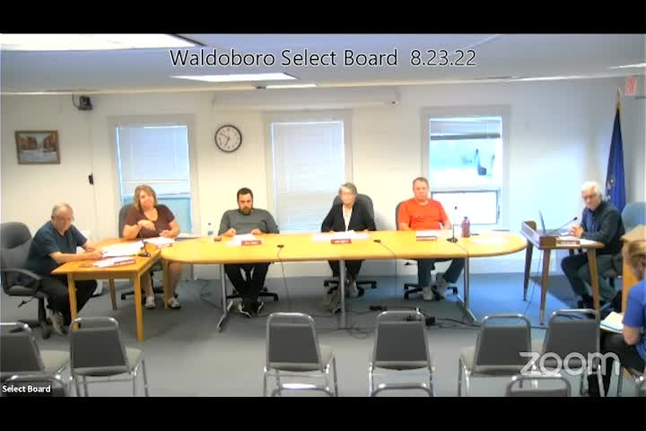 Thumbnail image for Waldoboro Select Board - August 23, 2022