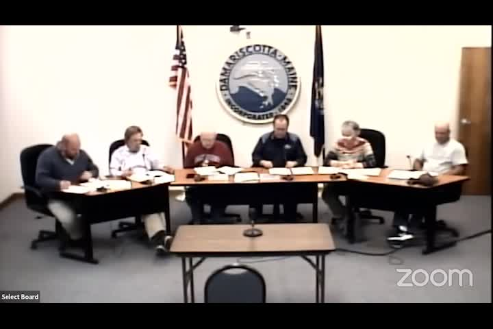 Thumbnail image for Damariscotta Select Board - September 21, 2022