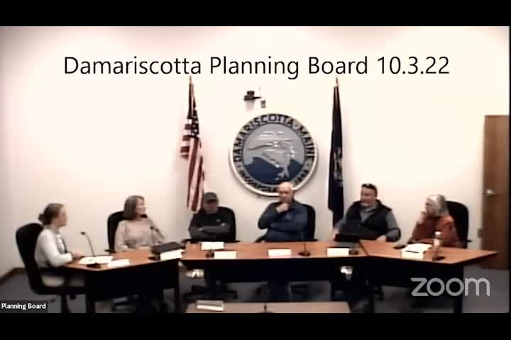 Thumbnail image for Damariscotta Planning Board - October 3, 2022
