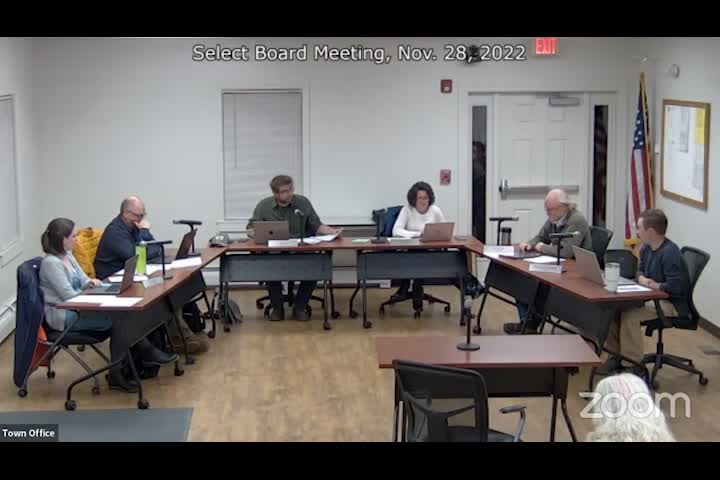 Thumbnail image for Newcastle Select Board - November 28, 2022