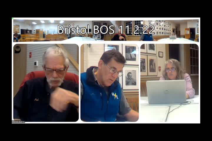Thumbnail image for Bristol Select Board - November 30, 2022