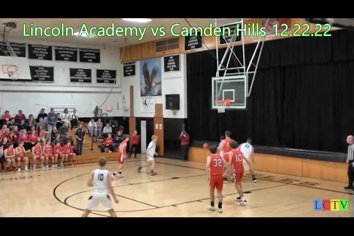 Thumbnail image for LCTV Boys Varsity Basketball 2022: Lincoln Academy vs. Camden Hills - December 22, 2022