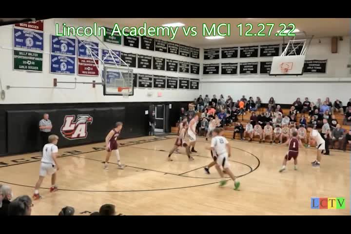 Thumbnail image for LCTV Boys Varsity Basketball 2022: Lincoln Academy vs. MCI - December 27, 2022
