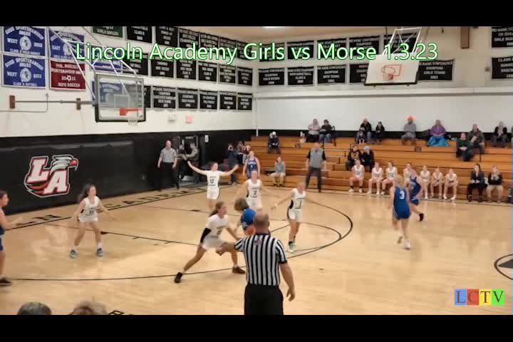 Thumbnail image for LCTV Girls Varsity Basketball 2023: Lincoln Academy vs. Morse - January 3, 2023